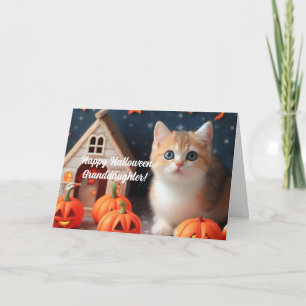 HALLOWEEN KAT VOOR KLEINDOCHTER KAART