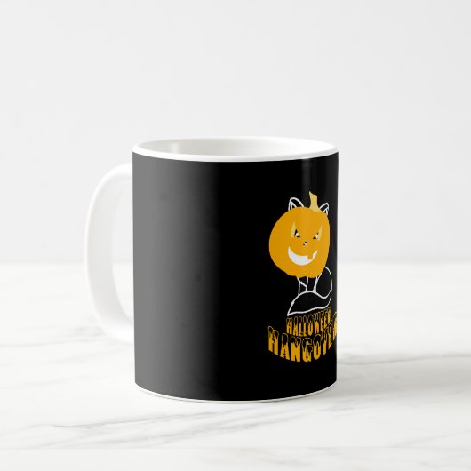 Halloween Kater Koffiemok (Voorkant links)