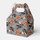 Halloween katten en pompoenen Bedankdoosjes (Achterkant)