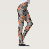 Halloween katten en pompoenen Leggings (Rechts)