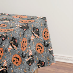 Halloween katten en pompoenen Tafelkleed