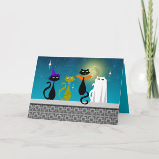 Halloween Katten Feestdagen Kaart