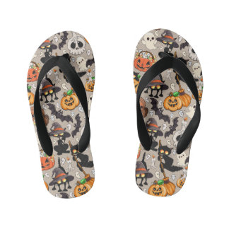 Halloween Katten Grappige Feest Kinder Teenslippers