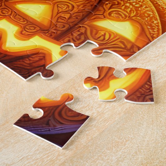 Halloween katten puzzel legpuzzel (Zijkant)