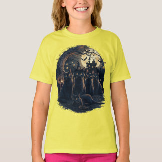 Halloween Katten - Spooky Witch Katten T-shirt
