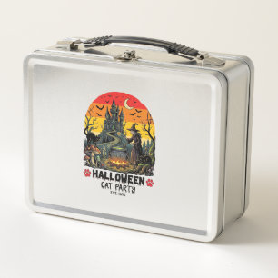Halloween Kattenfeest Heks Ketel Zwarte Katten Ver