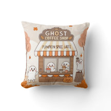 Halloween Kawaii Ghost Barista Illustratie