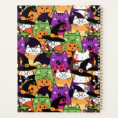 Halloween Kawaii kattenpatroon Planner (Achterkant)
