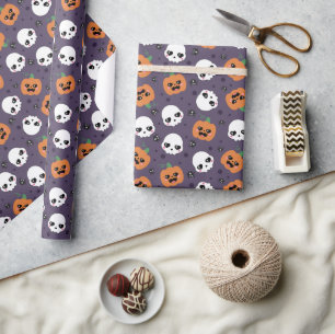 Halloween Kawaii Patroon Cadeaupapier