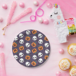 Halloween Kawaii Patroon Papieren Bordje