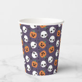 Halloween Kawaii Pattern Papieren Bekers (Achterkant)