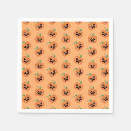 Halloween Kawaii Pompoenen Patroon Servet