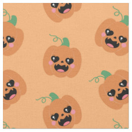 Halloween Kawaii Pompoenen Patroon Stof