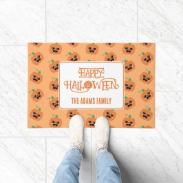 Halloween Kawaii Pumpkins Patroon Deurmat