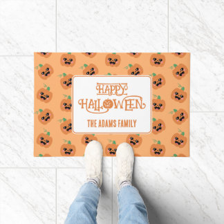 Halloween Kawaii Pumpkins Patroon Deurmat