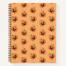 Halloween Kawaii Pumpkins Patroon Notitieboek