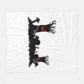 Halloween Kerkhof Fleece Deken (Voorkant (Horizontaal))