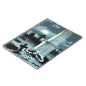 Halloween, kerkhof met graven Notitieboek (Linkerzijde)