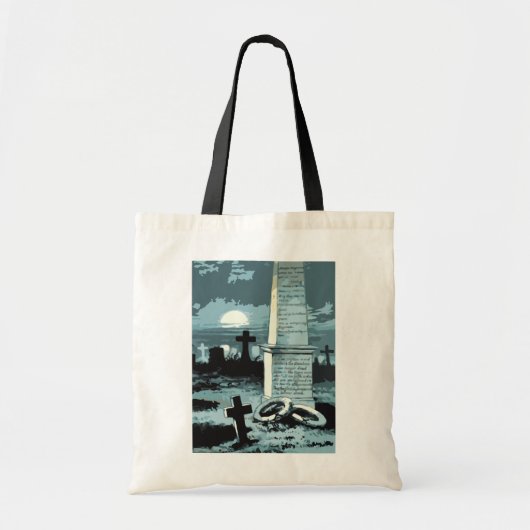 Halloween, kerkhof met graven Tote Bag (Voorkant)