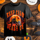 Halloween kerkhof schattige geest en Jack-O-Lanter T-shirt