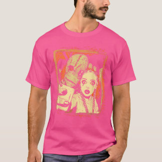 Halloween Kerkhof Zie Comic Horror Monster Kunst T-shirt