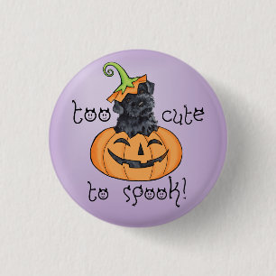 Halloween Kerry Blue Terrier Ronde Button 3,2 Cm