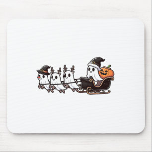 Halloween Kerstman's Rendier Ghost Happy G Muismat