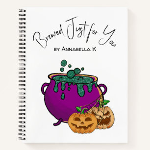 Halloween Ketel Aangepaste Naam Thuisgemaakt Notitieboek