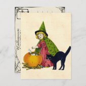  Halloween-kind Briefkaart (Voorkant / Achterkant)