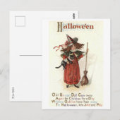 Halloween, kind voor een dag,  briefkaart (Voorkant / Achterkant)