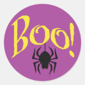 Halloween Kinder Boo Ronde Sticker (Voorkant)