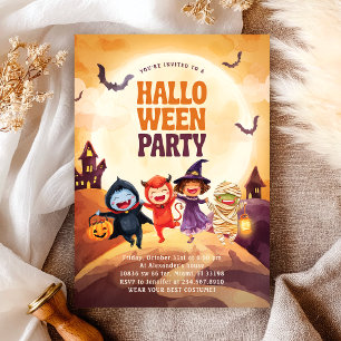 Halloween Kinder Kostuum Party Trick Treat Kaart