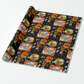Halloween Kinder naam Kind Verjaardag Personaliser Cadeaupapier (Uitgerold)