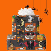 Halloween Kinder naam Kind Verjaardag Personaliser