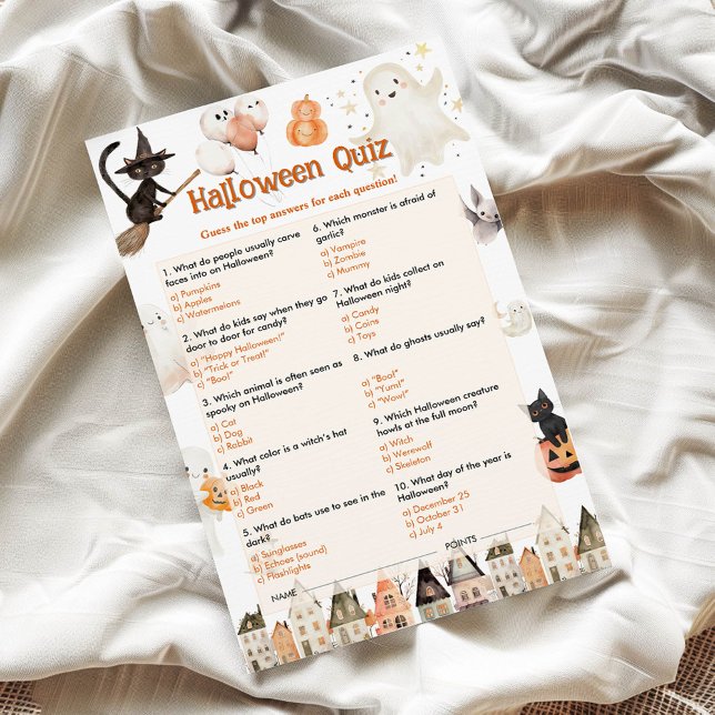 Halloween Kinder quiz spel (Creator heeft geüpload)
