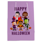 Halloween Kinder Schattigee kostuumfeest Medium Cadeauzakje (Achterkant)