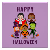 Halloween Kinder Schattigee kostuumfeest Perfect Poster (Voorkant)