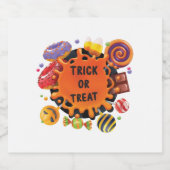 halloween kinder sparkling wijnetiket (Enkel label)