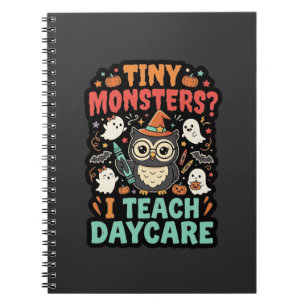 Halloween kinderdagverblijf leraar kleine monsters notitieboek