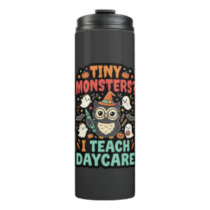 Halloween kinderdagverblijf leraar kleine monsters thermosbeker