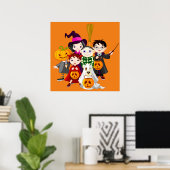 Halloween kinderen bedriegen of behandelen poster (Thuiskantoor)