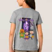 Halloween Kinderen Tri-Blend Shirt (Achterkant)