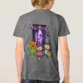 Halloween Kinderen Tri-Blend Shirt (Achterkant)