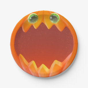 Halloween Kinderfeestje Pompoen Papieren Bord