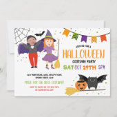 Halloween Kinderkostuum Feestelijke Jurk Vleermuiz Kaart (Voorkant)