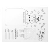 Halloween kinderwerkblad notitieblok (Voorkant)