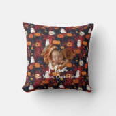 Halloween Kind's Pillow: Foto Aangepaste Naam & Qu Kussen (Voorkant)