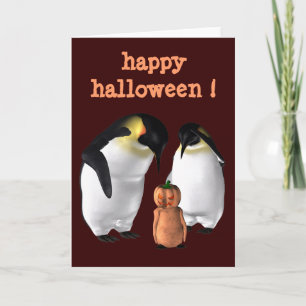 Halloween King Penguins Kaart