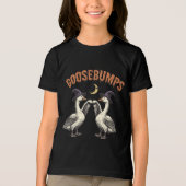 Halloween kippenvel ganzen zwart Tri-Blend Shirt (Voorkant)