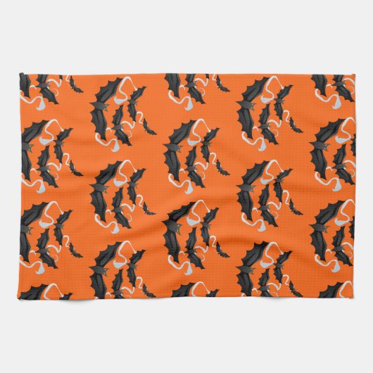 Halloween Kitchen Towel-Bats Theedoek (Horizontaal)